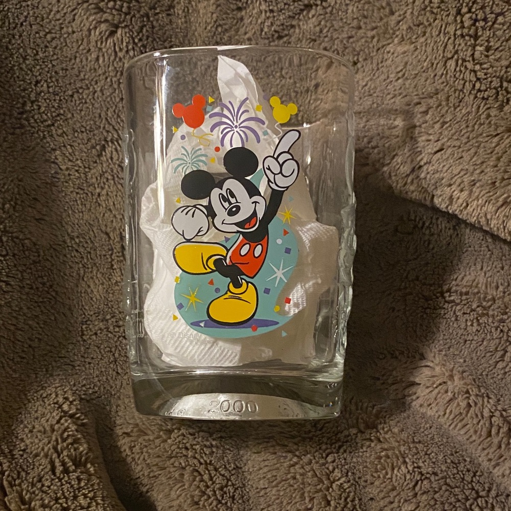 Disney Castle Embossed Glass Tumbler 2000